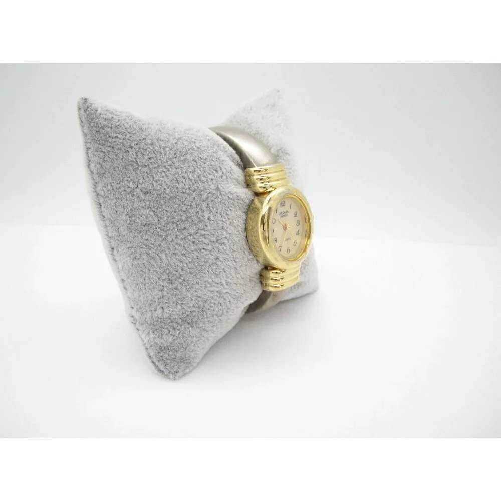 Women's Acqua Indiglo Quartz WR Analog 24mm Dial Causal Cuff Bangle Watch (F281)